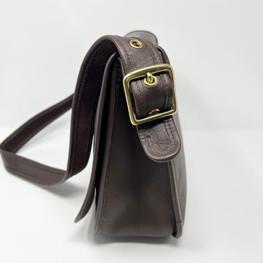 Coach Stewardess Bag Crossbody 9525 Dark Brown Leather Made In USA Vintage - Picture 13 of 13